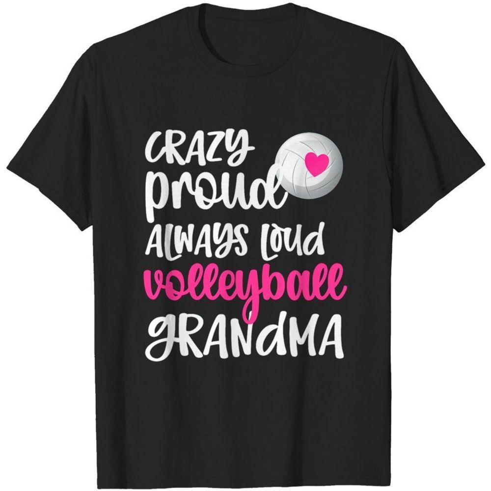 Proud Volleyball Grandma Volleyball Player Grandma Tshirt